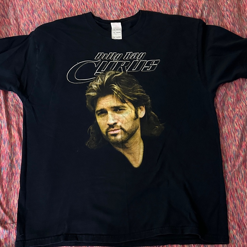 Billy Ray Cyrus Fruit of the Loom Black Heavy Cotton T-Shirt